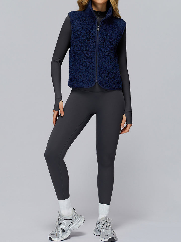 High Collar Polar Fleece Sports Coat