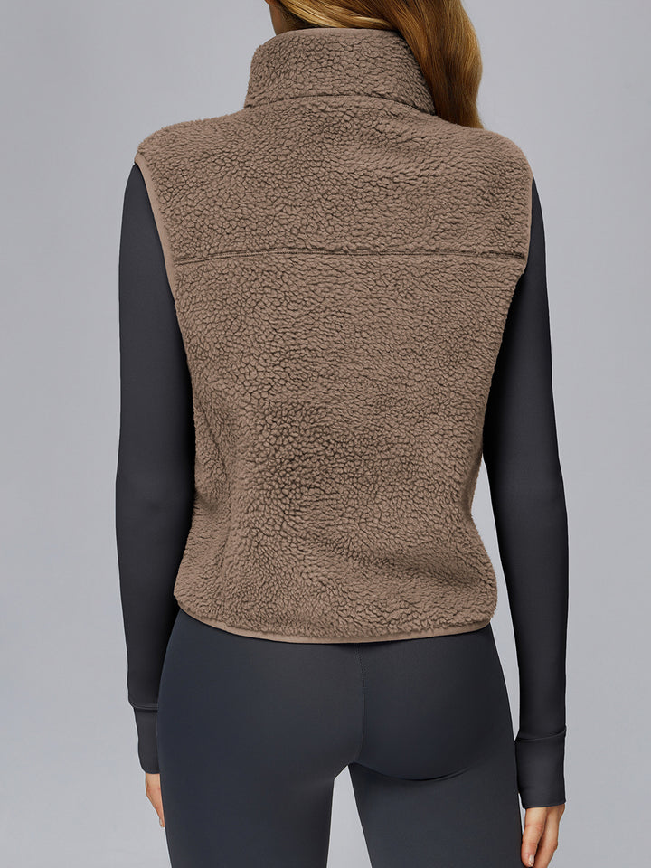 High Collar Polar Fleece Sports Coat