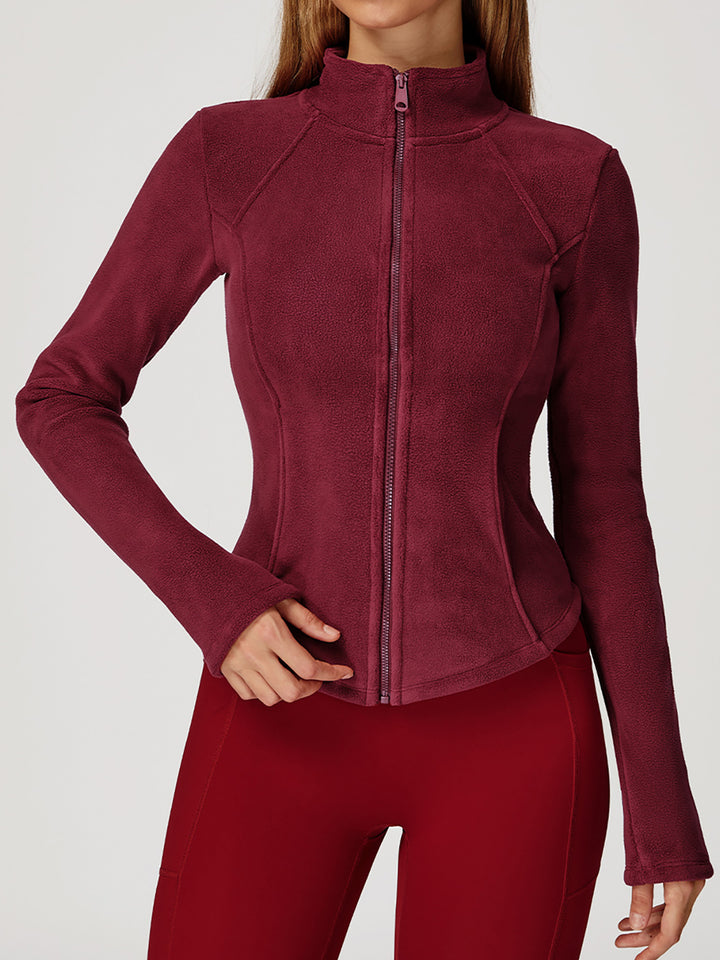 High Collar Velvet Sports Coat