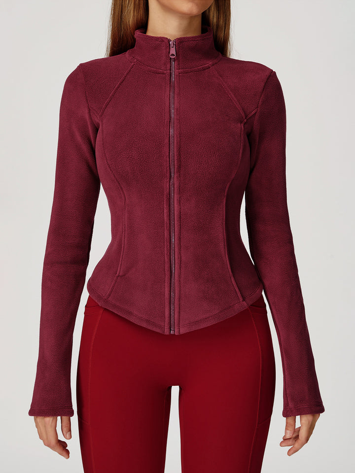 High Collar Velvet Sports Coat
