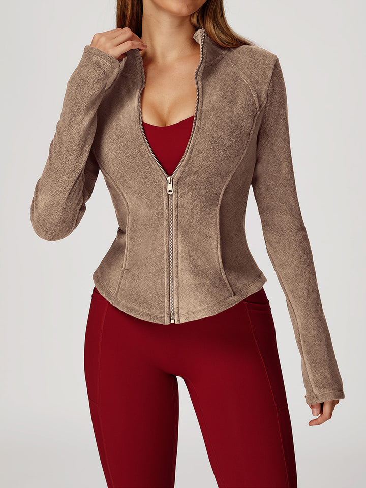 High Collar Velvet Sports Coat