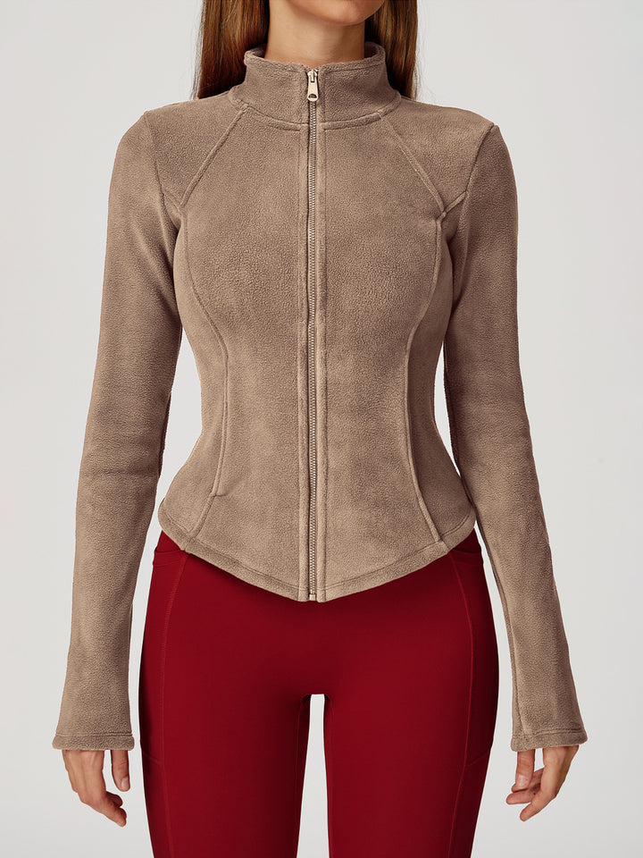 High Collar Velvet Sports Coat