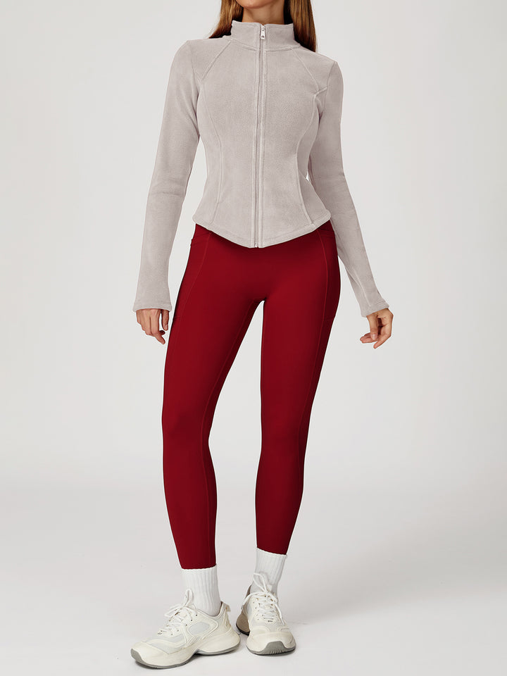 High Collar Velvet Sports Coat