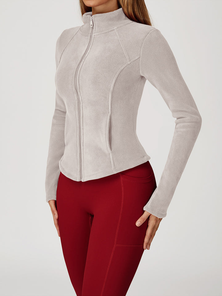 High Collar Velvet Sports Coat