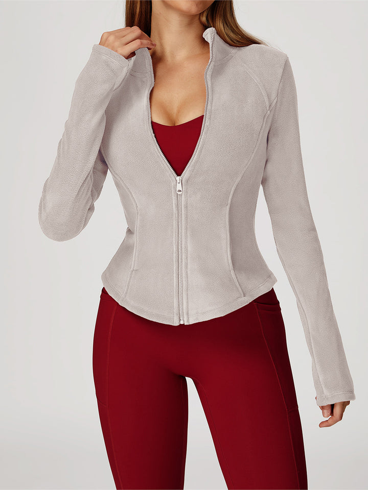 High Collar Velvet Sports Coat