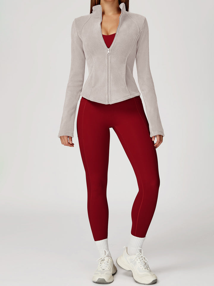 High Collar Velvet Sports Coat