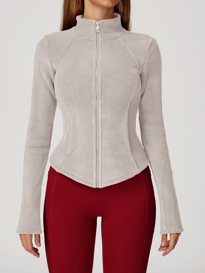 High Collar Velvet Sports Coat