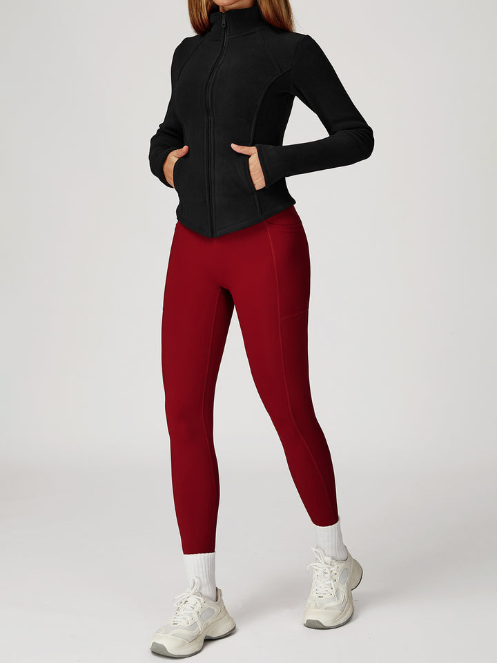 High Collar Velvet Sports Coat