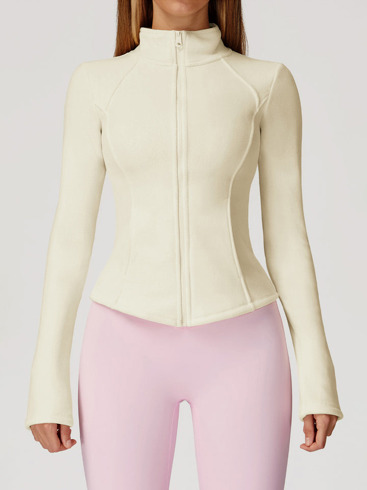 High Collar Velvet Sports Coat