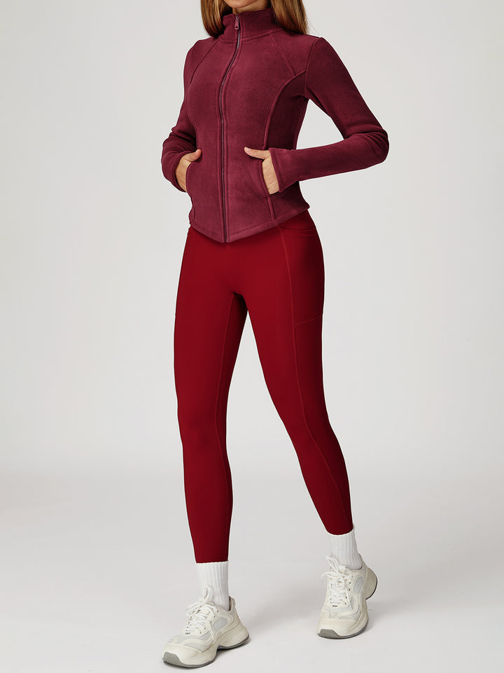 High Collar Velvet Sports Coat