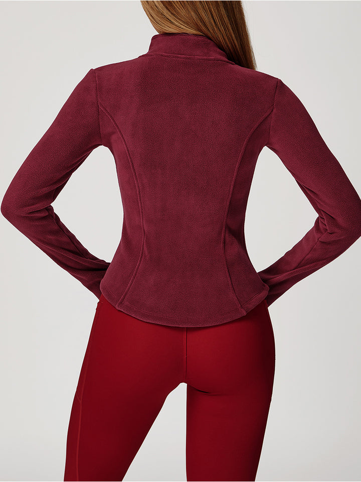 High Collar Velvet Sports Coat