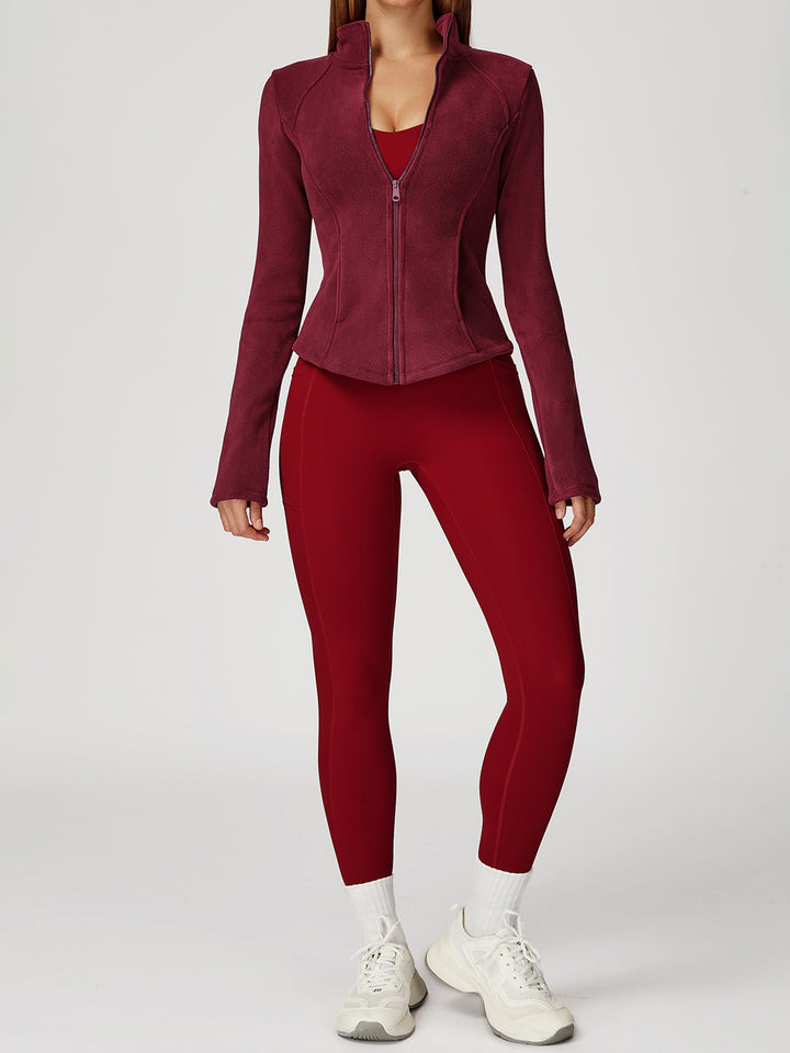 High Collar Velvet Sports Coat