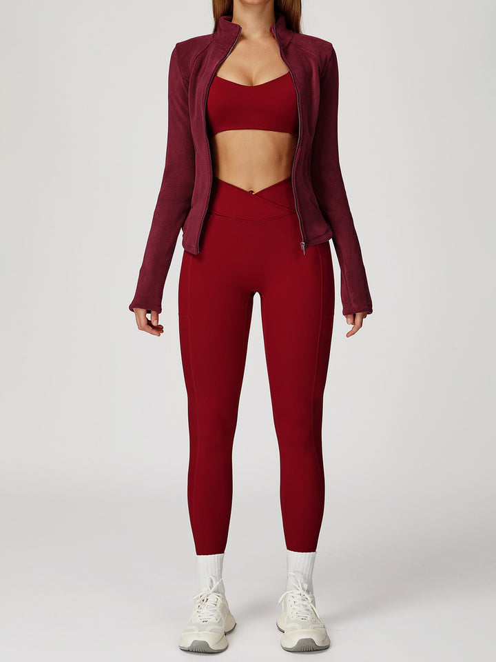 High Collar Velvet Sports Coat
