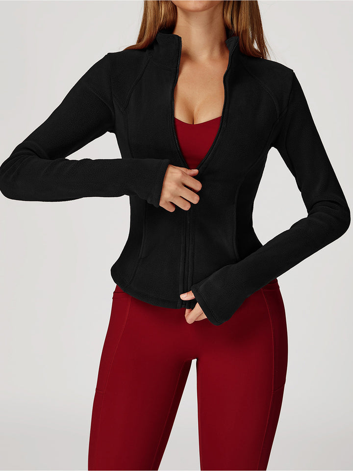High Collar Velvet Sports Coat