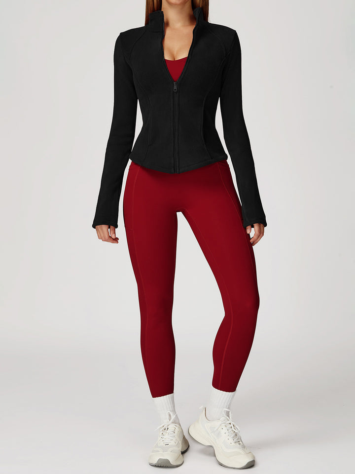High Collar Velvet Sports Coat