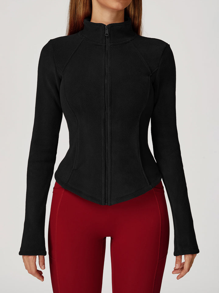 High Collar Velvet Sports Coat