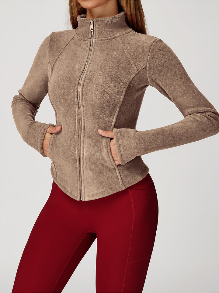 High Collar Velvet Sports Coat