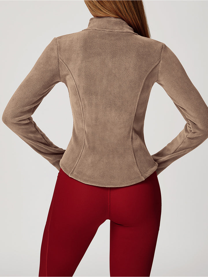 High Collar Velvet Sports Coat