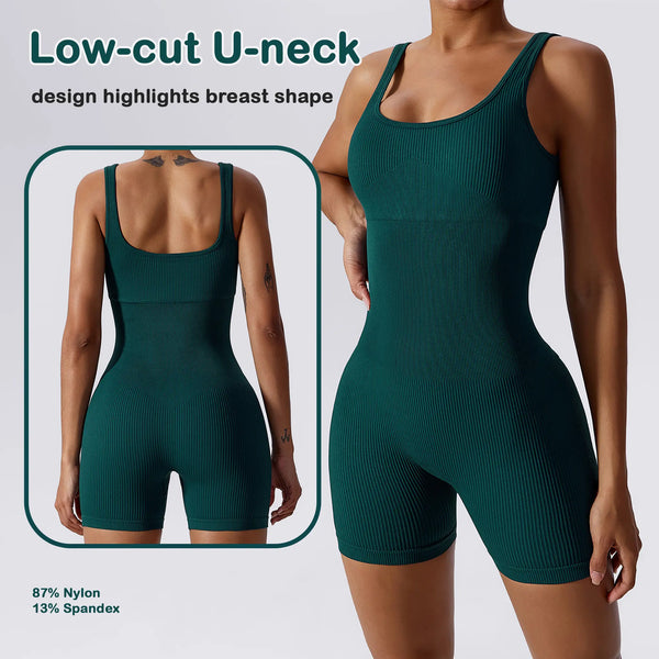 High Elastic One-piece Tight Beauty Back