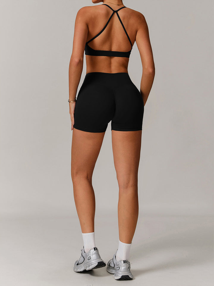 High Waist 3/4 Sports Shorts