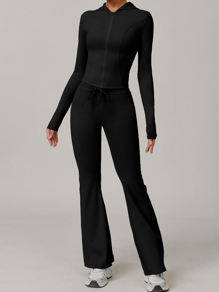 High Waist Flared Active Pants