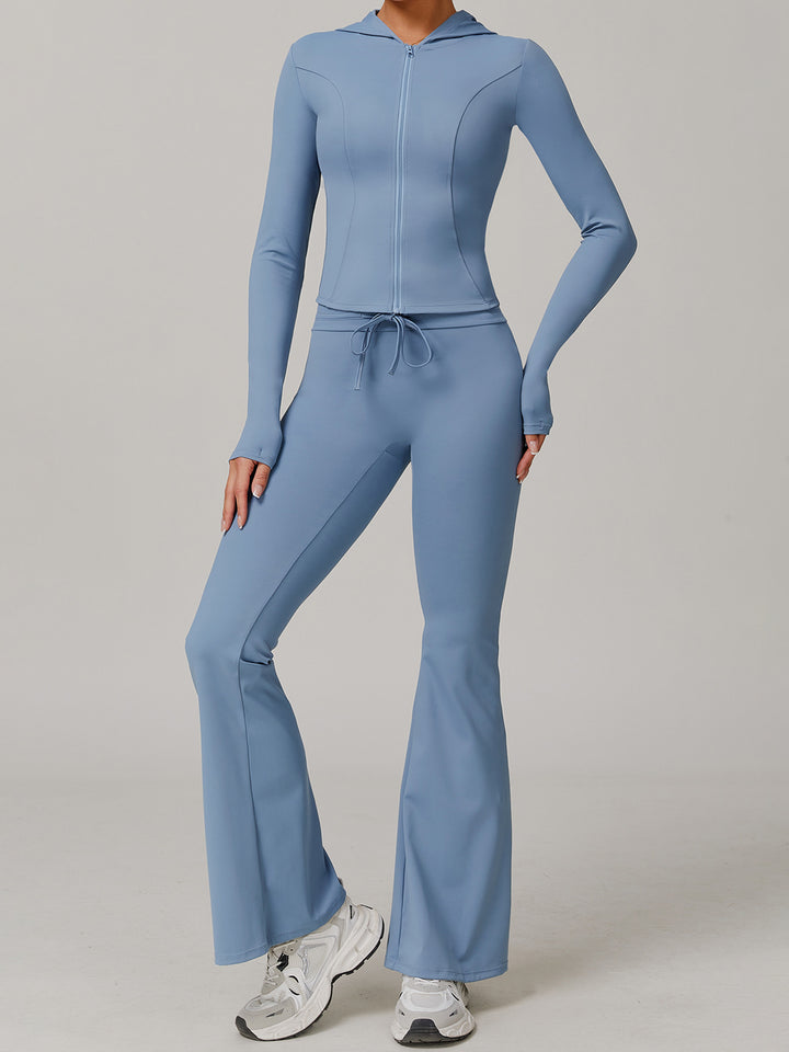 High Waist Flared Active Pants