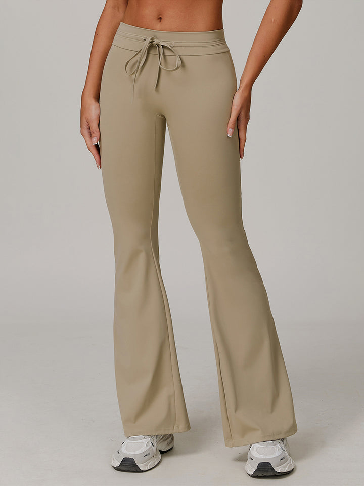 High Waist Flared Active Pants