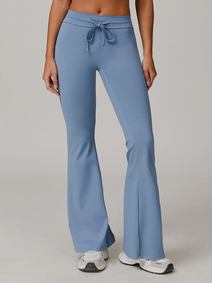 High Waist Flared Active Pants