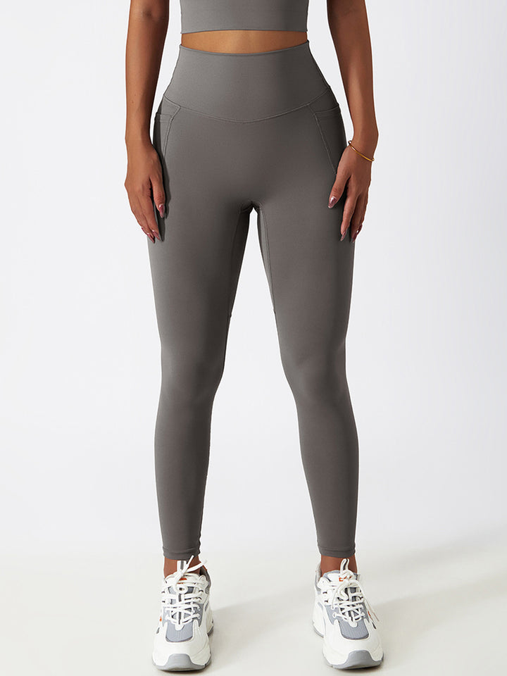 High Waist Pocket Workout Sports Bottoms