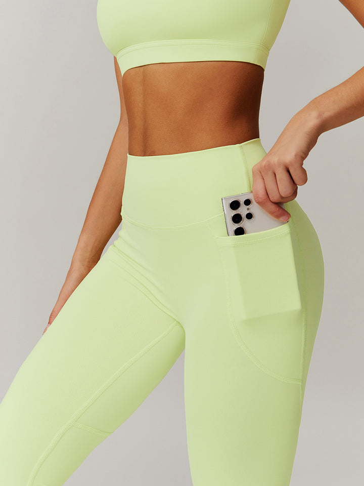 High Waist Pocket Workout Sports Bottoms