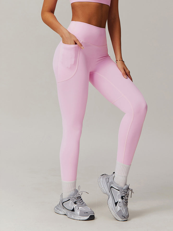 High Waist Pocket Workout Sports Bottoms