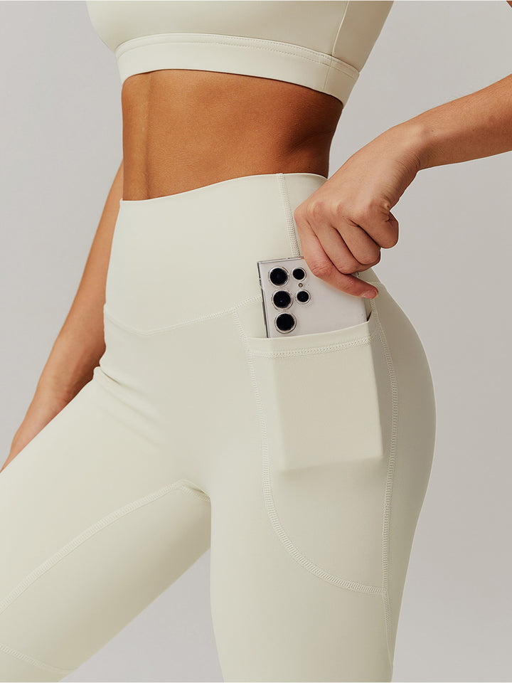 High Waist Pocket Workout Sports Bottoms