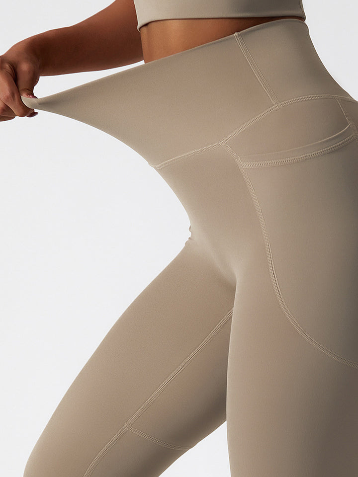 High Waist Pocket Workout Sports Bottoms