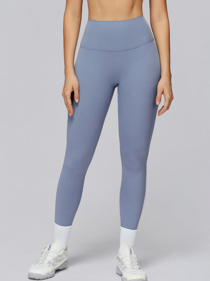 High Waist Sports Pants with Hidden Pocket