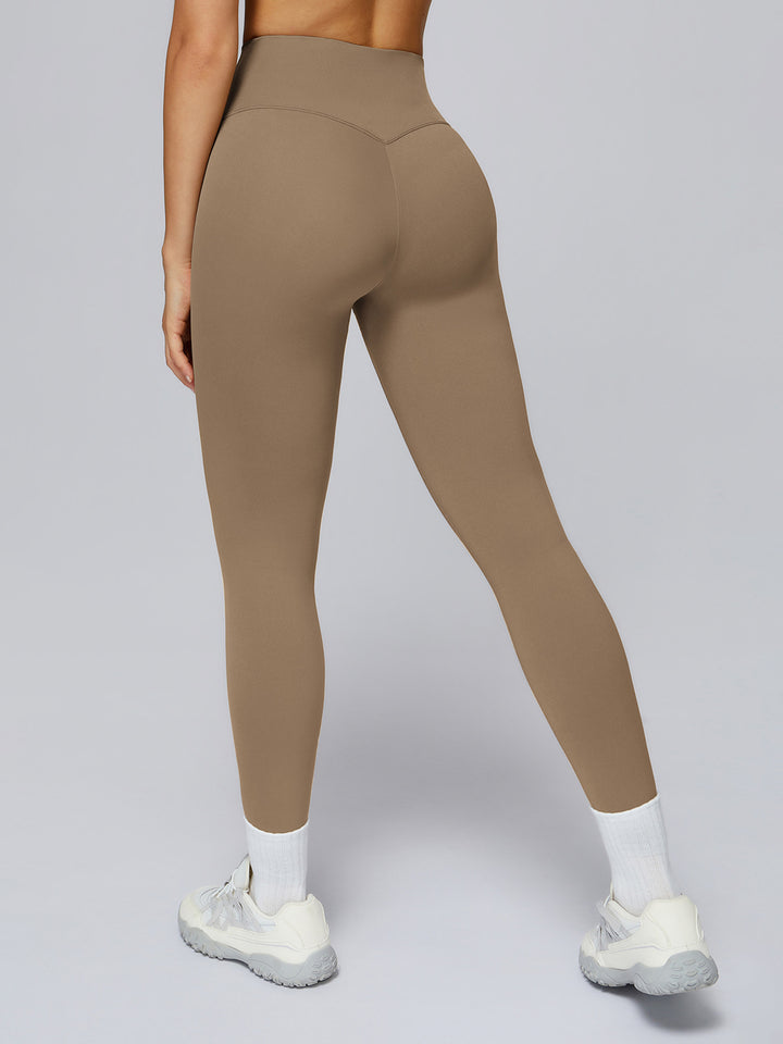High Waist Sports Pants with Hidden Pocket