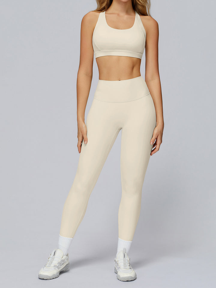 High Waist Sports Pants with Hidden Pocket