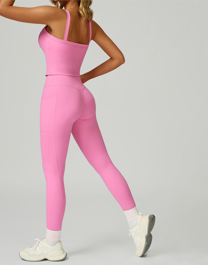 Flared High-Waist Sports Pants