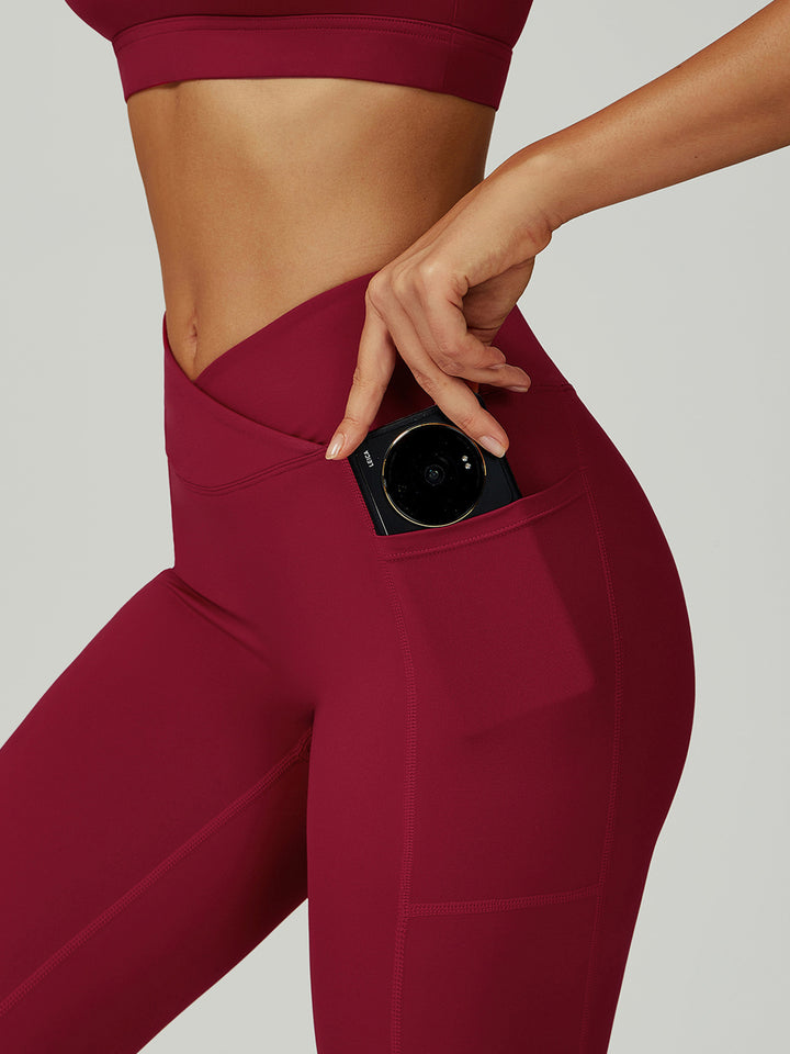 Flared High-Waist Sports Pants