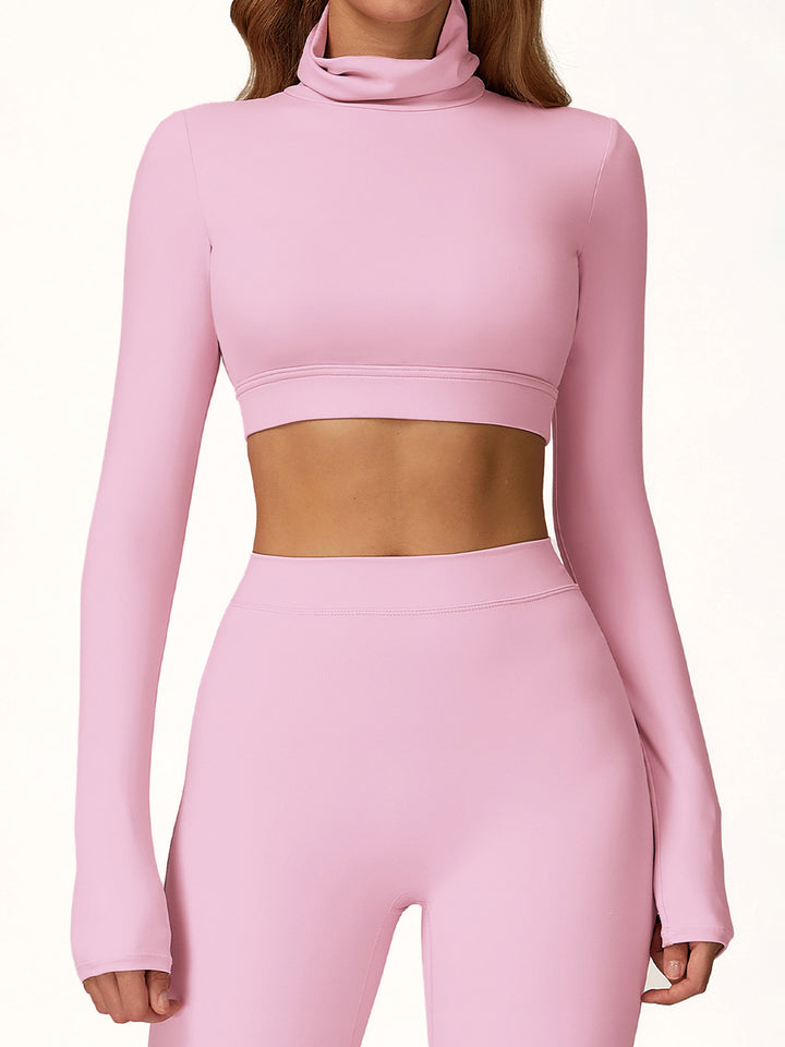 Hollow-Back Long Sleeve Sports Top