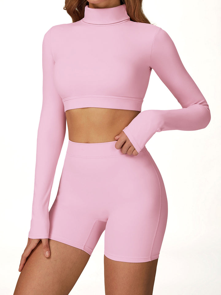 Hollow-Back Long Sleeve Sports Top
