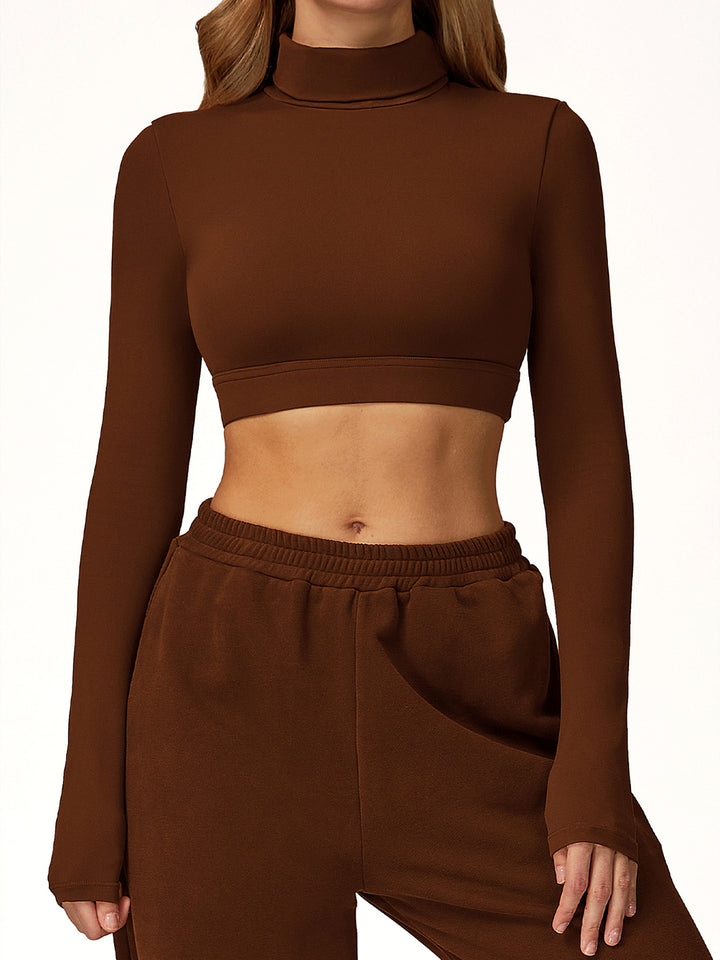 Hollow-Back Long Sleeve Sports Top