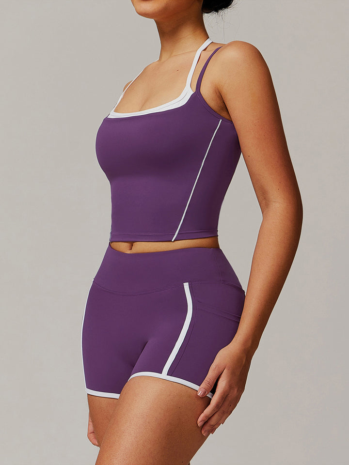 Hollow Back Halter Top