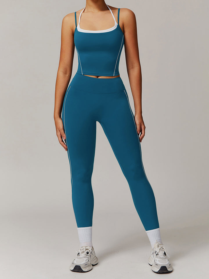 Hollow Back Halter Top