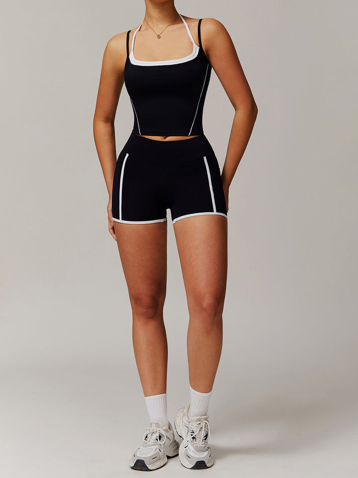 Hollow Back Halter Top