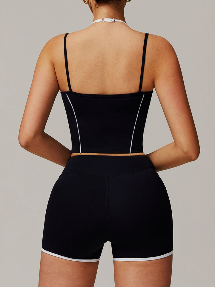 Hollow Back Halter Top