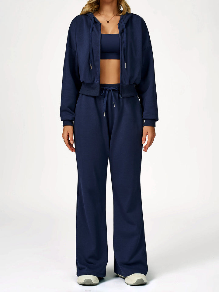Hooded Zip Cardigan Coat