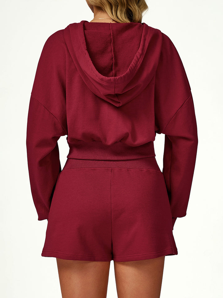 Hooded Zip Cardigan Coat