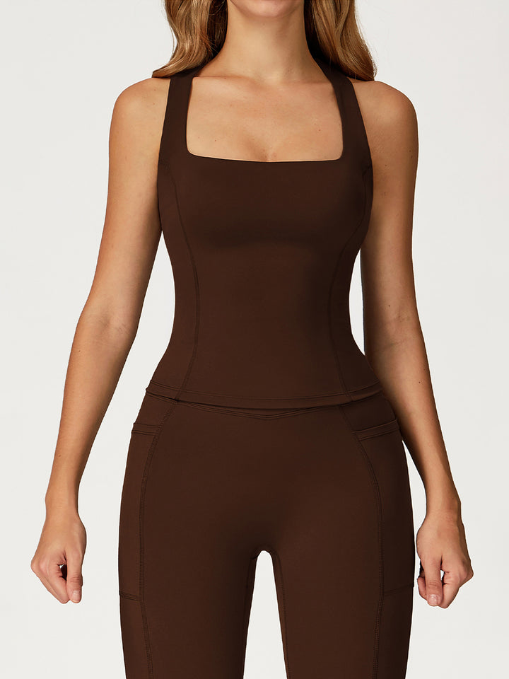 I-Back Extended Hem Sports Top