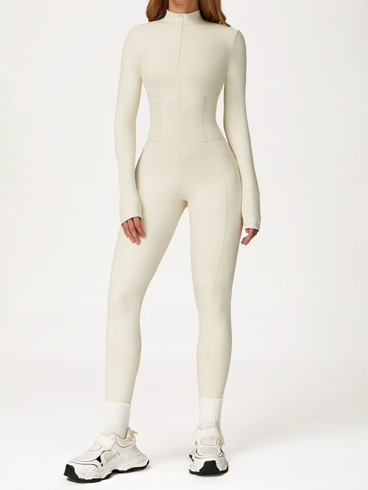 Long-Sleeve Zip Bodysuit