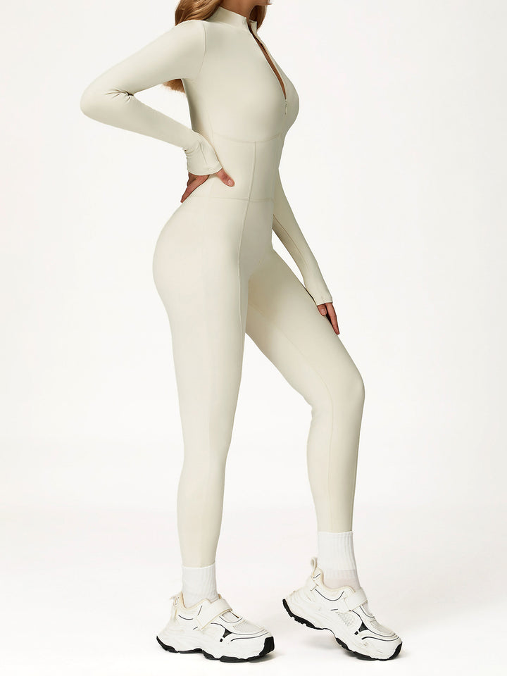 Long-Sleeve Zip Bodysuit